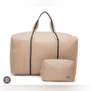DSW Beige Duffel Bag Set for Men